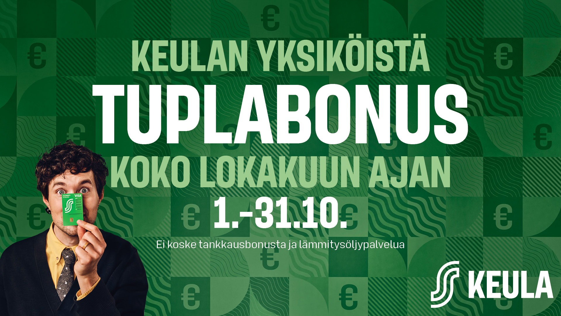 Osuuskauppa Keulan yksiköistä tuplabonus koko lokakuun ajan