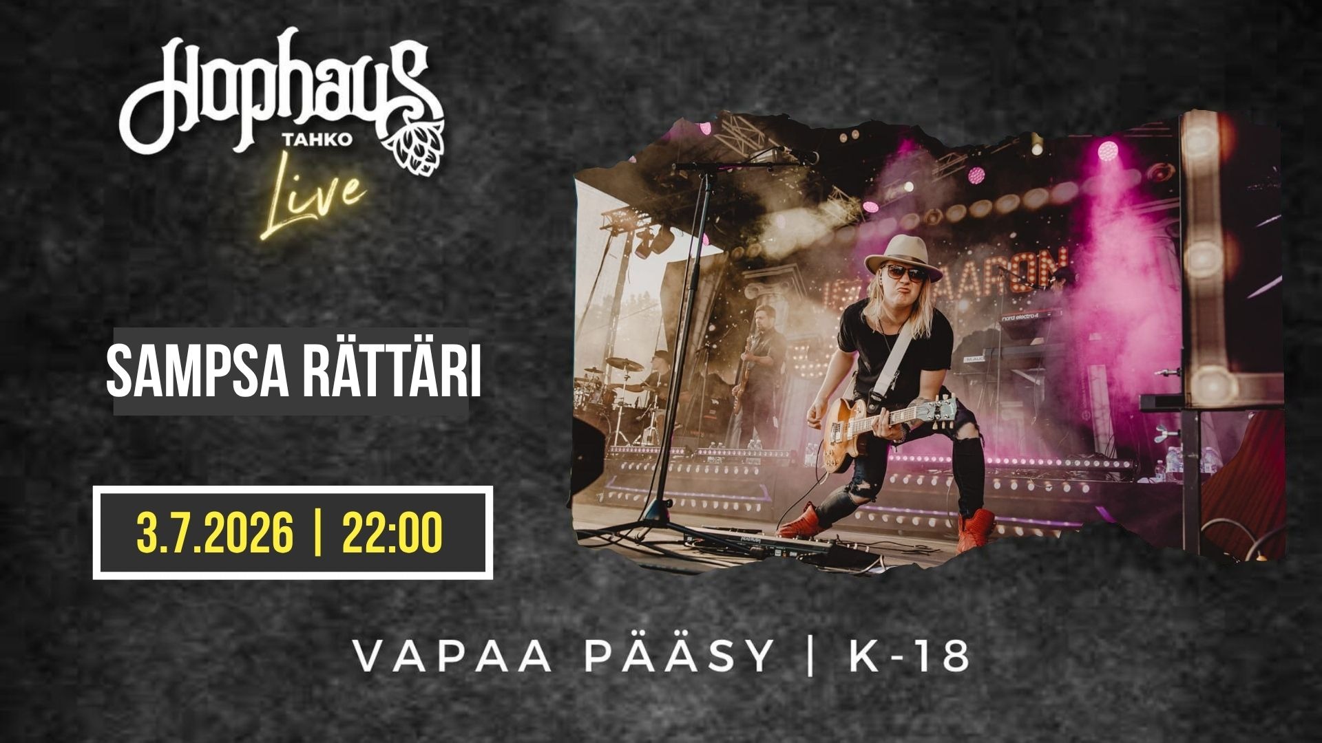 HOPHAUS LIVE: SAMPSA RÄTTÄRI
