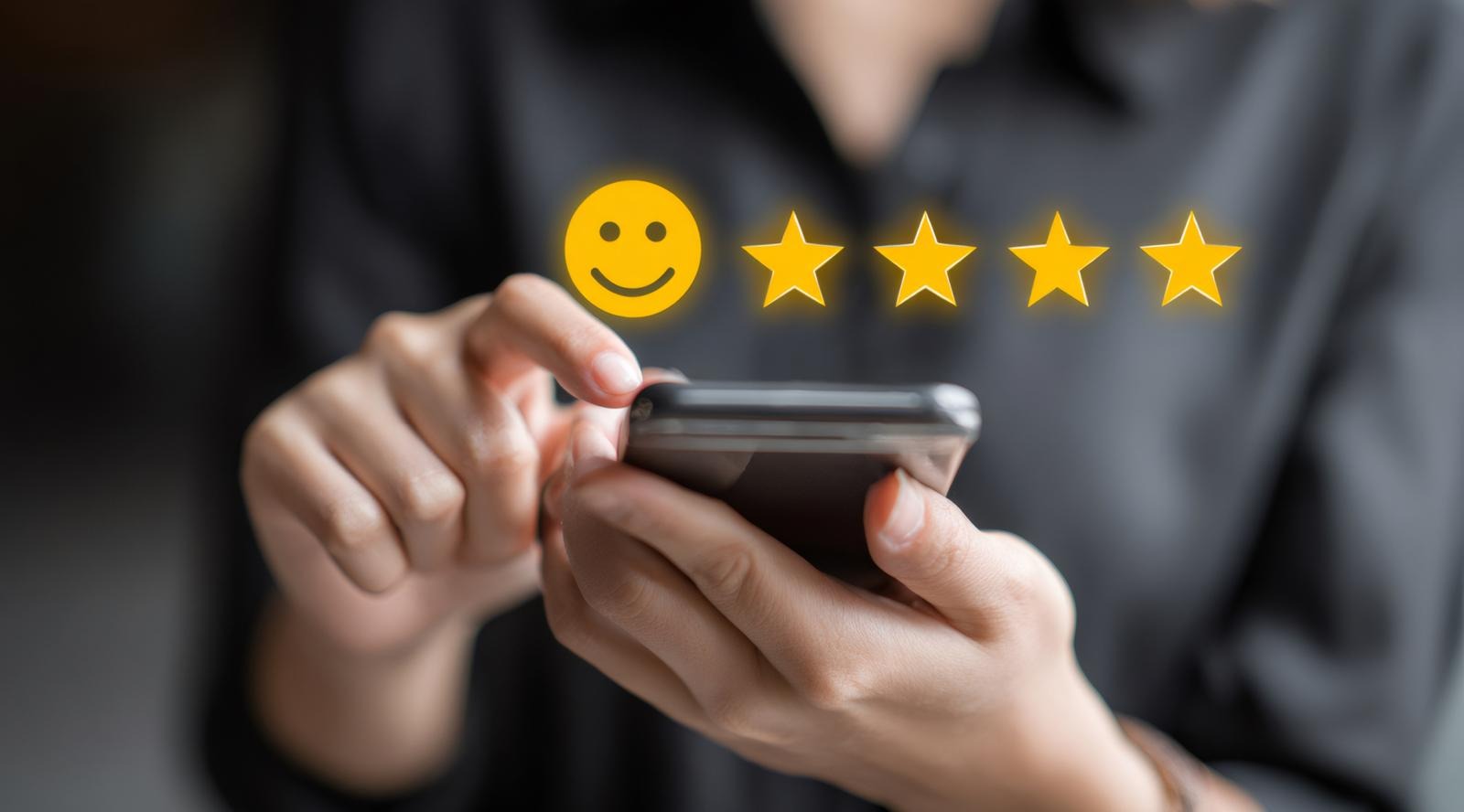 nainen vastaa puhelimella asiakaskyselyyn