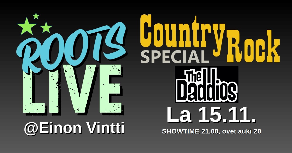 COUNTRY ROCK SPECIAL Einon vintillä 15.11.