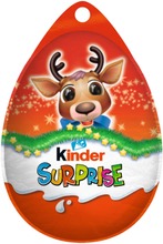 Kinder Surprise Hangable Maitosuklaahahmo Maitoisalla Sisäpinnalla. Sisältää Lelun 20G Joulu (42216483)
