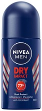 Nivea Men 50Ml Dry Impact Deo Roll-On -Antiperspirantti (42349457)
