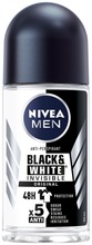 Nivea Men 50Ml Black & White Invisible Original Deo Roll-On -Antiperspirantti