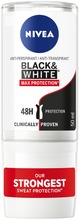 Nivea 50Ml Black & White Max Protection Deo Roll-On -Antiperspirantti