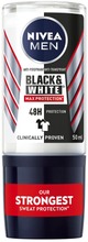 Nivea Men 50Ml Black & White Max Protection Deo Roll-On -Antiperspirantti