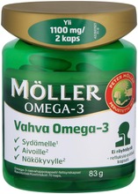 Möller Vahva Omega-3 Omega-3-Rasvahappokapseli Ravintolisä 90G/70Kaps (70112474)