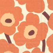 Marimekko 33Cm Unikko Kerma Terrakotta 20Kpl Lautasliina (686423695506)