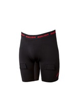 S19 Bauer Essntl Comp Jock Short Yth-Blk (688698386455)