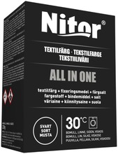 Nitor  Tekstiiliväri All In One 230G Musta (3045206157131)