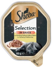 Sheba Selection With Chicken & Turkey In Sauce 85G
