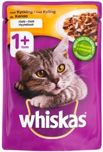 Whiskas 1+ Kanaa Hyytelössä 100G (3065890126534)