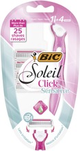 Bic Soleil Click Sensitive Varsi Ja 4 Vaihtoterää (3086123568396)
