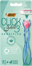 Bic Click Soleil 3 Sensitive Varsi Ja 4 Vaihtoterää