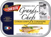 Les Dieux 115G Sardiinit Oliiviöljyssä Sokeroitu Sitruuna-Korianteri (3188720003451)