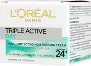 L'oréal Paris Triple Active Kosteuttava Päivävoide Normaalille Ja Sekaiholle 50Ml