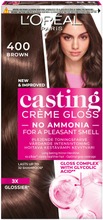 L'oréal Paris Casting Crème Gloss 400 Brown Keskiruskea Kevytväri 1Kpl (3600520986418)