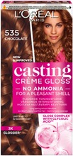 L'oréal Paris Casting Crème Gloss 535 Chocolate Mahonkinen Kullanruskea Kevytväri 1Kpl (3600521189269)