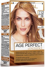 L'oréal Paris Age Perfect By Excellence 7.32 Dark Golden Pearl Blonde Tummanvaalea Helmiäiskulta Kestoväri 1Kpl (3600522864929)