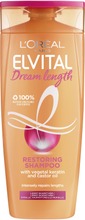 L'oréal Paris Elvital Dream Length Restoring Shampoo Pitkille, Vaurioituneille Hiuksille 250Ml
