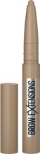 Maybelline New York Brow Extensions Fiber-Packed Pomade Crayon 00 Light Blonde -Voidemainen Kulmakynä 0,4 G (3600531606497)