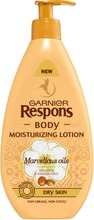Garnier Respons Body Marvellous Oils Moisturizing Lotion Vartaloemulsio Kuivalle Iholle 400Ml (3600541889453)