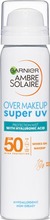 Garnier Ambre Solaire Over Makeup Super Uv Aurinkosuojasumute Kasvoille Sk50 75Ml