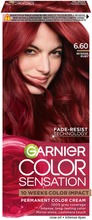 Garnier Color Sensation 6.60 Intense Ruby Intensiivinen Punainen Kestoväri 1Kpl (3600542018562)
