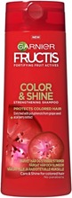 Garnier Fructis Color & Shine Shampoo Värjätyille Ja Raidoitetuille Hiuksille 250Ml (3600542020336)