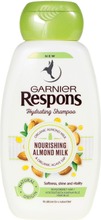 Garnier Respons Nourishing Almond Milk Shampoo Kosteutusta Kaipaaville Hiuksille 250Ml