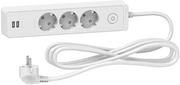 Schneider Jatkojohto 3-Os+2Xusb 3M Msk 3G1.5 Valkoinen (3606489494032)