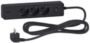 Schneider Jatkojohto 3-Os+2Xusb 3M Msk 3G1.5 Musta (3606489494049)