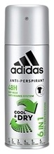 Adidas 150Ml Cool & Dry 6In1 Miesten Antiperspirantti Spray
