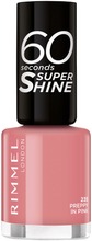 Rimmel 60 Seconds Super Shine Kynsilakka 8Ml, 235 Preppy In Pink (3616301265191)