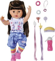 Baby Born Sister Nukke Ruskeat Hiukset 43Cm (4001167830352)