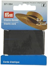 Prym Pyöreä Kuminauha 1,5Mm/3M Musta (4002279105109)