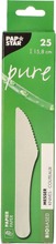 Veitsi 25Kpl Paperia Valkoinen 15,8Cm (4002911864357)