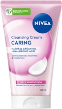 Nivea 150Ml Daily Essentials Gentle Cleansing Cream Puhdistusvoide Kuivalle Iholle (4005808668410)