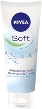 Nivea Soft 75Ml Moisturizing Cream Face & Body & Hands -Kosteusvoide