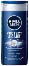 Nivea Men 250Ml Protect & Care Shower Gel - Body, Face & Hair -Suihkugeeli