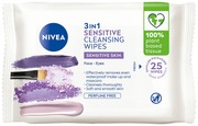 Nivea 25Kpl Daily Essentials Sensitive Cleansing Wipes -Puhdistusliinat