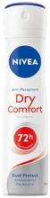 Nivea 150Ml Dry Comfort Deo Spray -Antiperspirantti