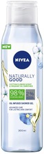 Nivea 300Ml Naturally Good Cotton Flower Shower Gel -Suihkugeeli (4005900783080)