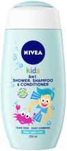 Nivea Kids 250Ml Magic Apple 3In1 -Suihkugeeli, Shampoo & Hoitoaine (4005900842671)