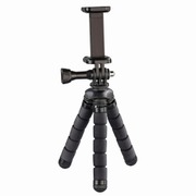 Hama Flex Mini Jalusta Älypuhelimille Ja Gopro-Kameroille 14Cm Musta (4007249046093)