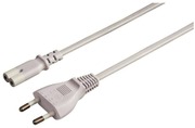 Hama Laitevirtajohto 5M Euro-Plug - 2-Pin-Socket, Valkoinen (4007249442376)