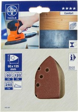 Lux Hiomapaperi 95X135mm P80 P120 P240 5Kpl Comfort (4007871023318)