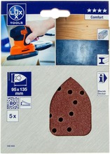 Lux Hiomapaperi 95X135mm P80 5Kpl (4007871023332)