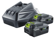 Lux Akkupaketti 2X20v 4,0Ah Ja Laturi 3,0Ah (4007873138058)
