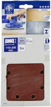 Lux Hiomapaperi 115X230mm P80 5Kpl (4007873158049)