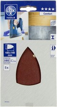 Lux Hiomapaperi 100X140mm P180 5Kpl Comfort (4007873158148)